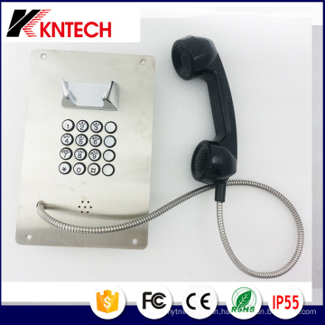 Stainless Steel Metal Button Telephone Knzd-07A Emergency Phone